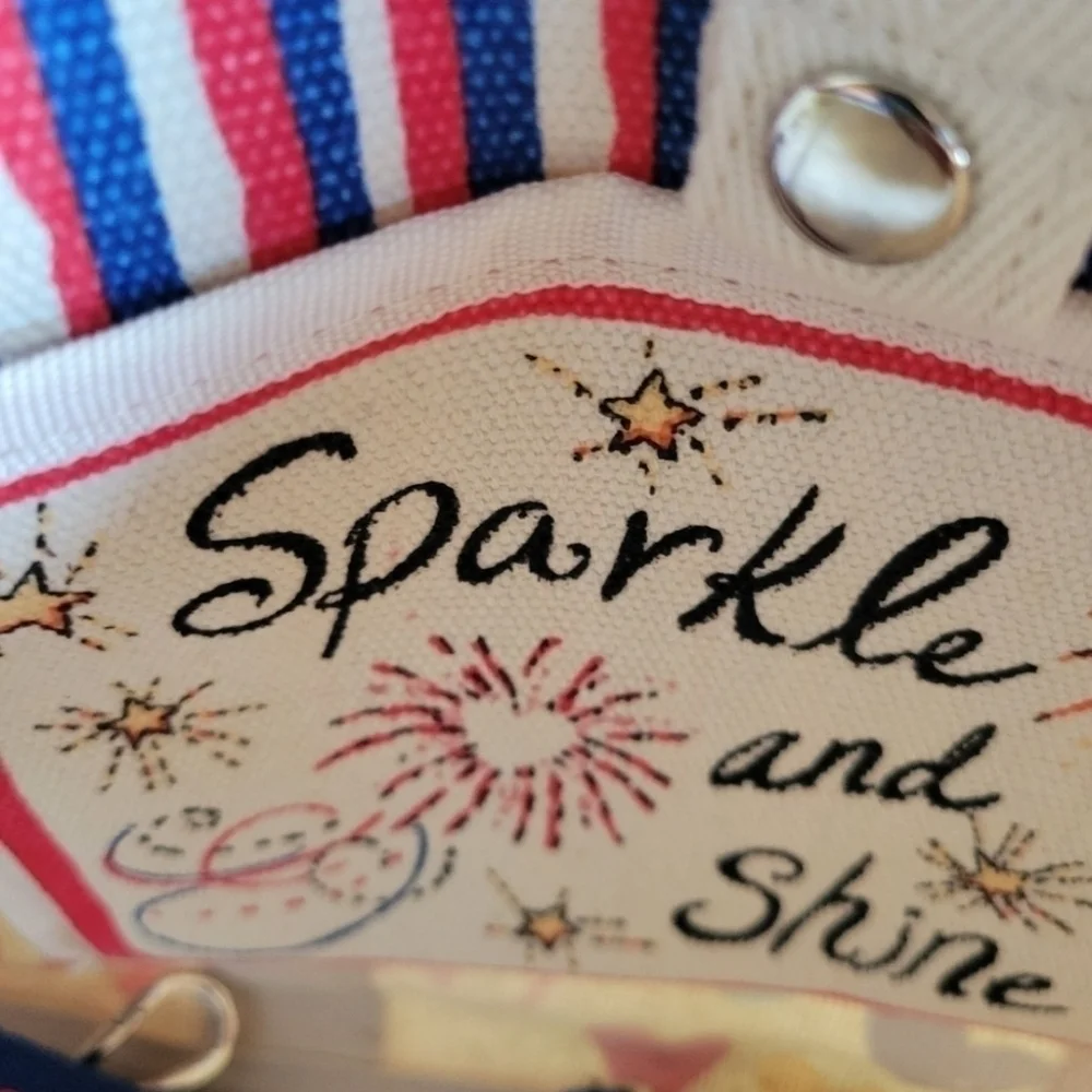 BRIGHTON  NWT RED WHITE AND YOU MINI TOTE .